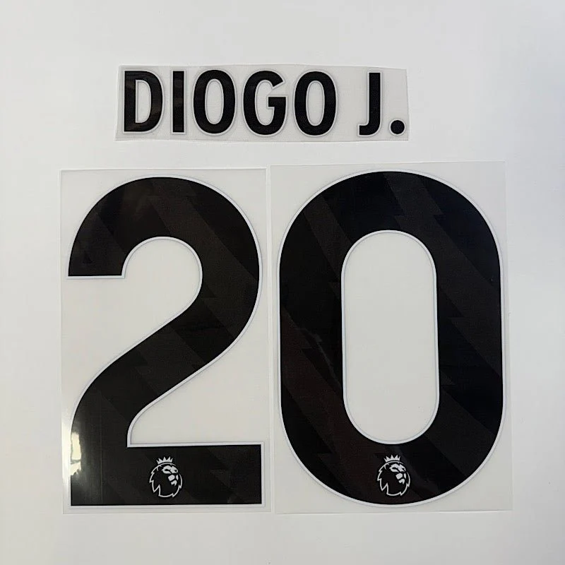 Liverpool 2023-Away DIOGO J. #20 Youth Official Name Set-Black