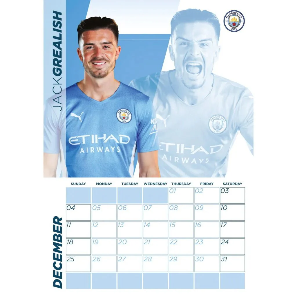 Manchester City 2022 Official Calender - Image 3
