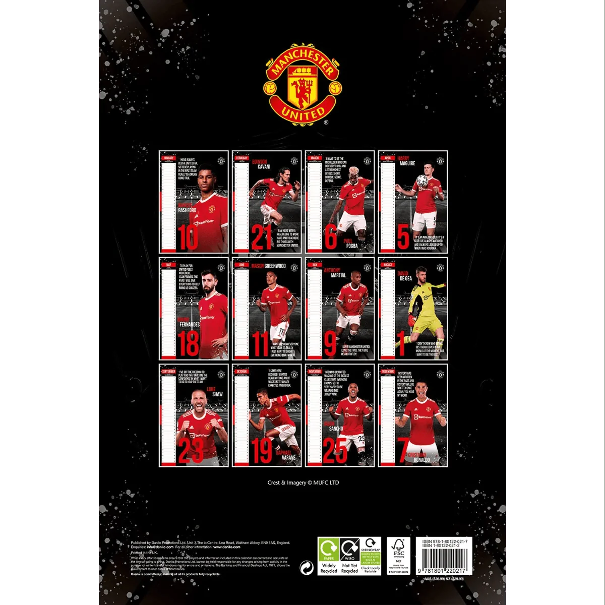 Manchester United 2022 Official Calendar - Image 2