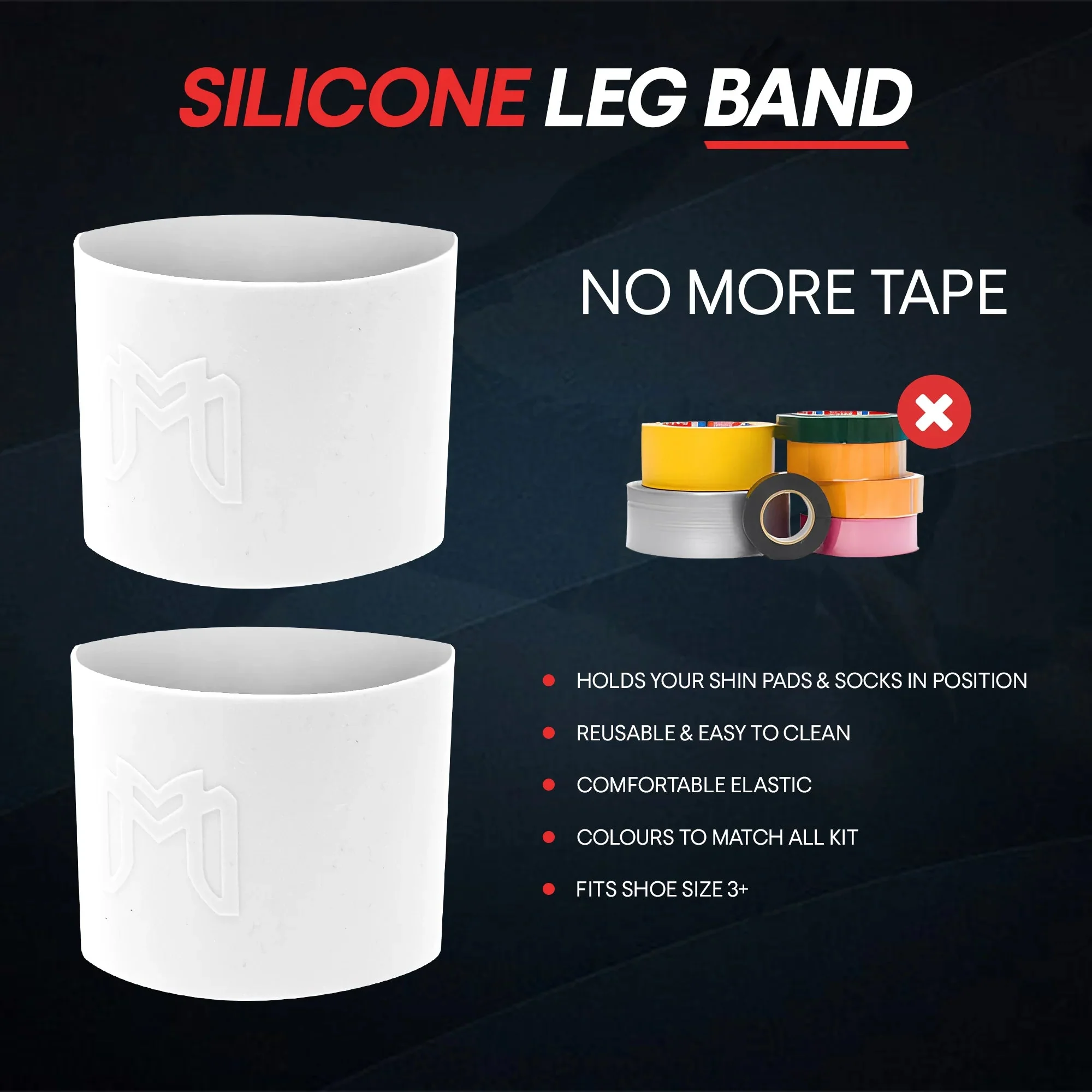 MEDICAPTAIN Sillcone Shinguard Straps - Image 4