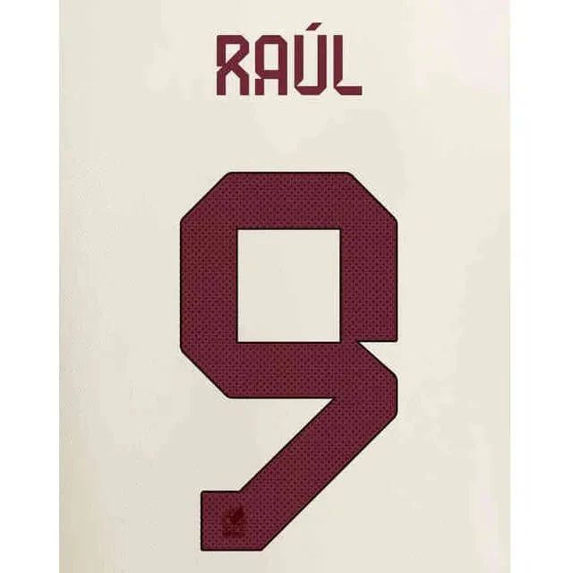 Mexico 2022/23 Away Raul #9 Jersey Name Set