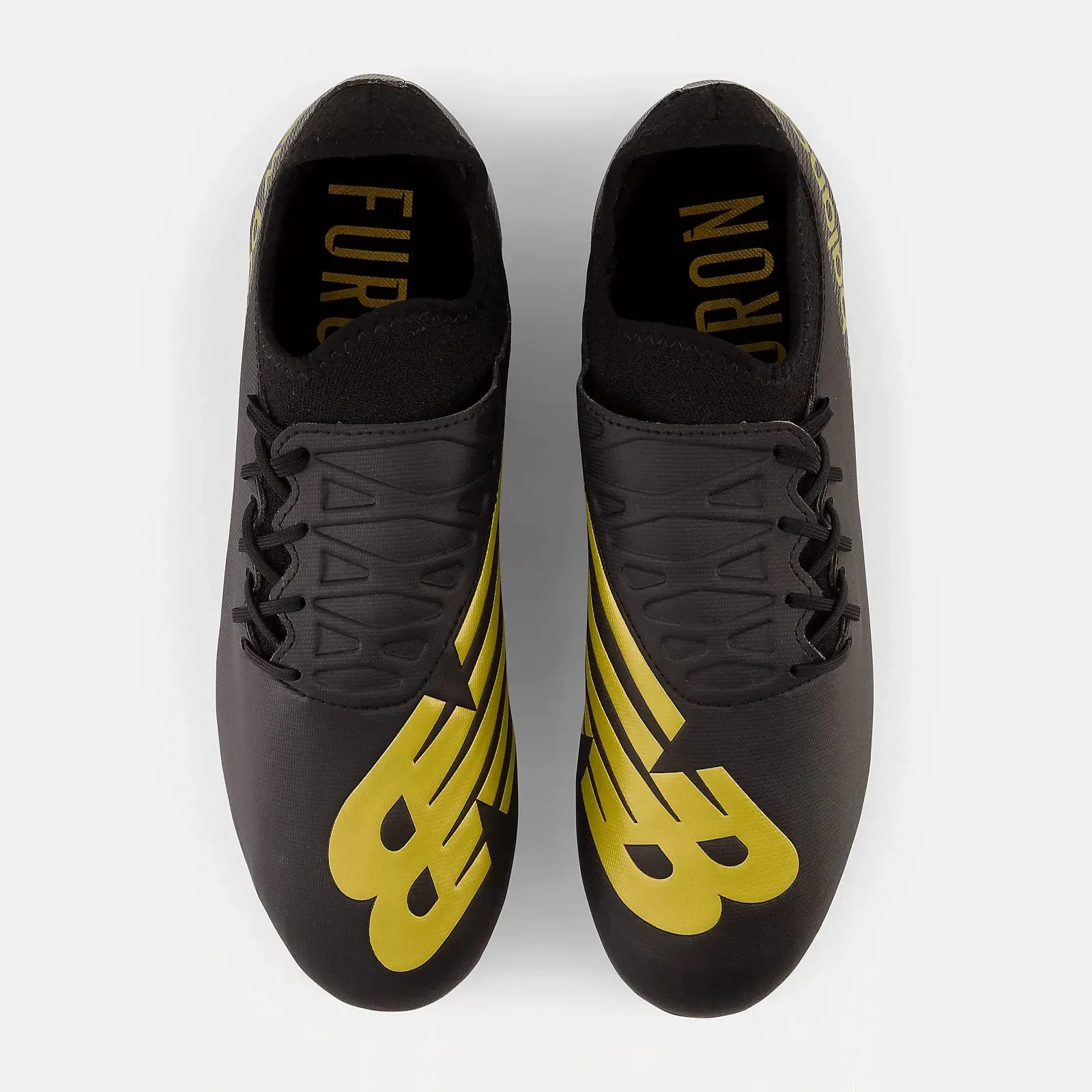 New Balance Furon V7 Dispatch FG 2E Wide - Black-Gold - Image 4