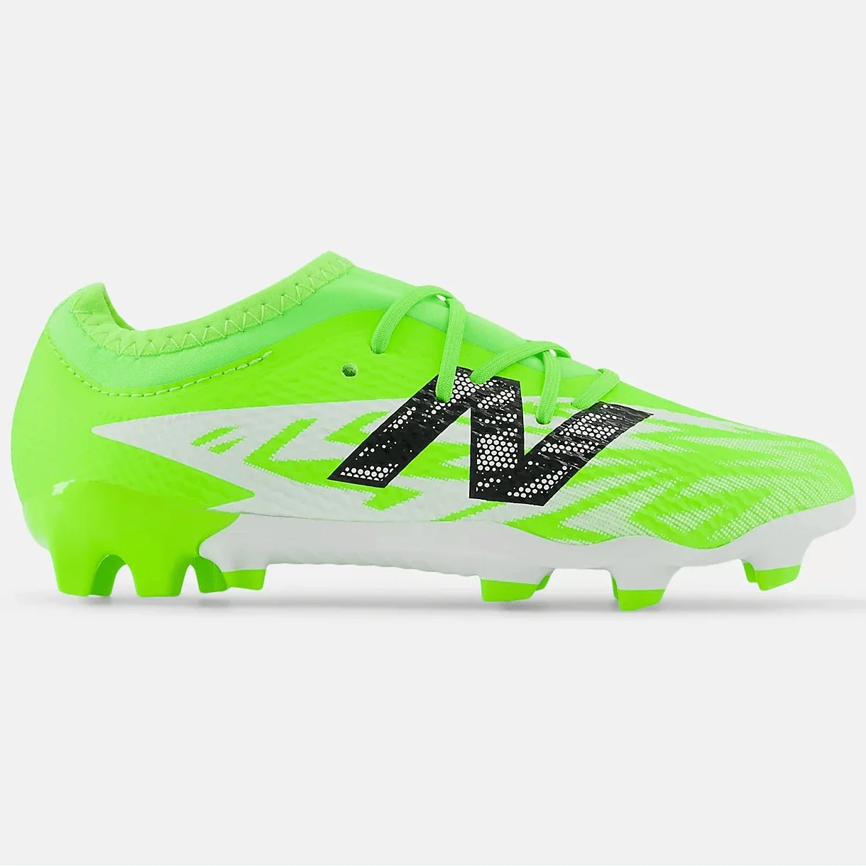 New Balance Junior Furon Team V8 Wide Firm Ground Soccer Cleats - Lime Light Pack (FA25)