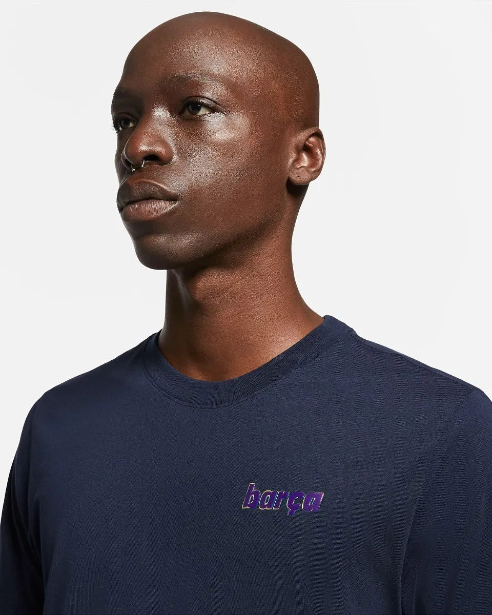 Nike 2021-22 Barcelona Ignite Tee - Navy - Image 3