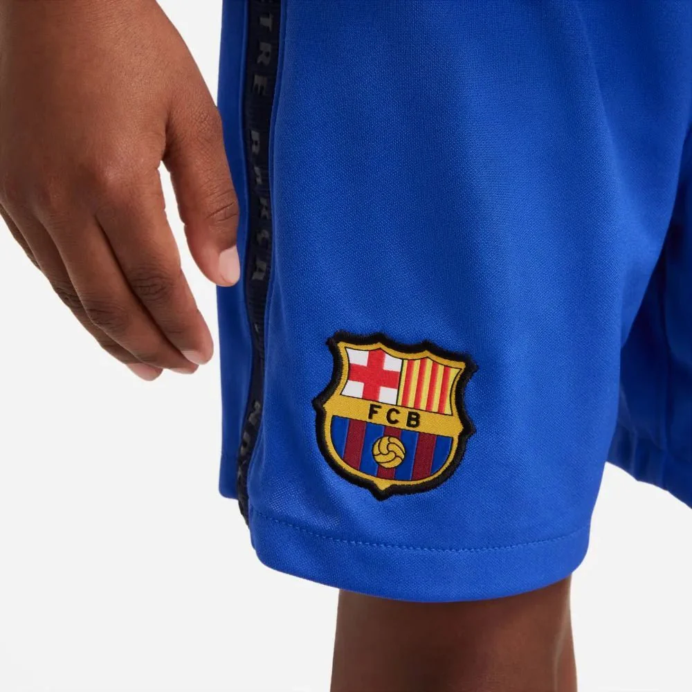 Nike 2021-22 Barcelona Little Kids Third Kit - Hyper Royal-Varsity Maize - Image 6