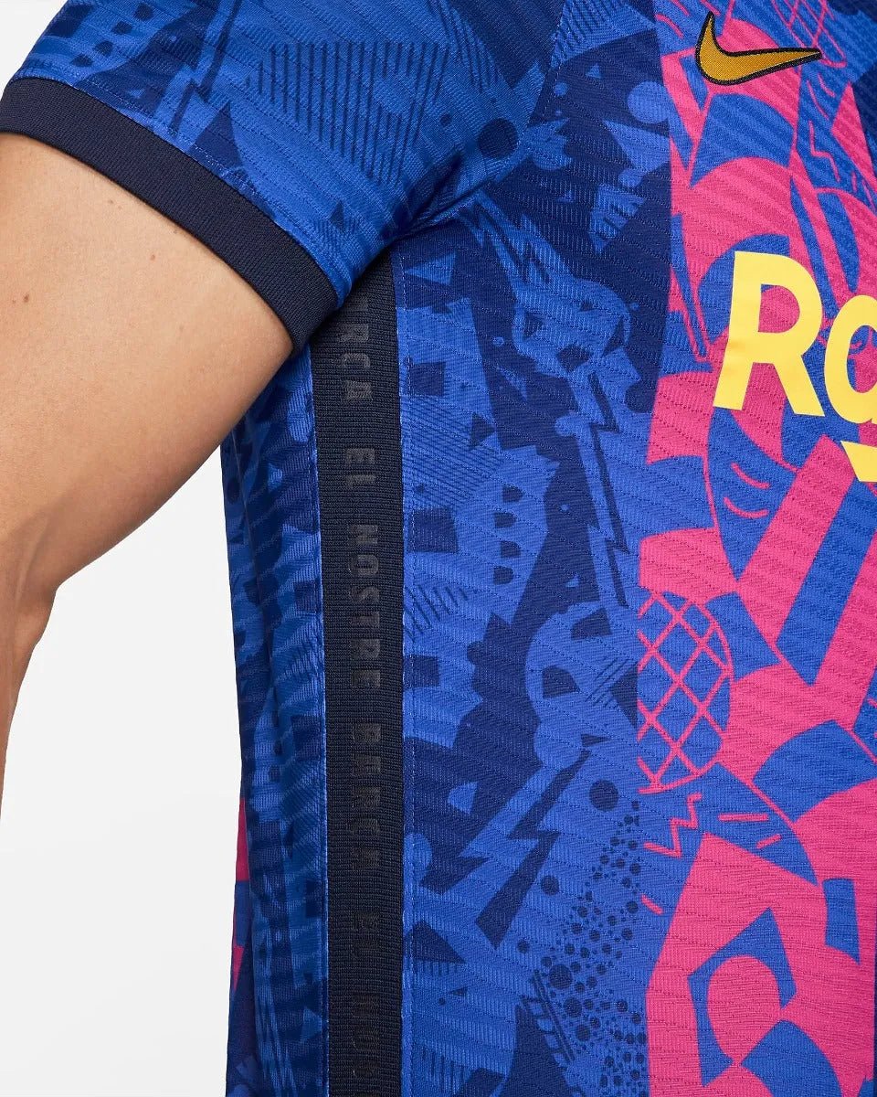 Nike 2021-22 Barcelona Third ADV Match Jersey - Hyper Royal-Varsity Maize - Image 4