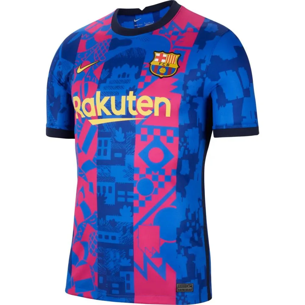 Nike 2021-22 Barcelona Third Jersey - Hyper Royal-Varsity Maize