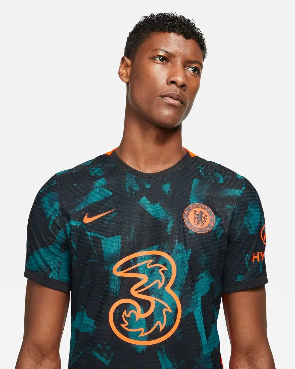 Nike 2021-22 Chelsea Third ADV Match Jersey - Black-Teal-Orange - Image 2