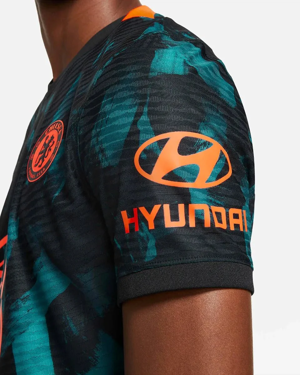 Nike 2021-22 Chelsea Third ADV Match Jersey - Black-Teal-Orange - Image 3