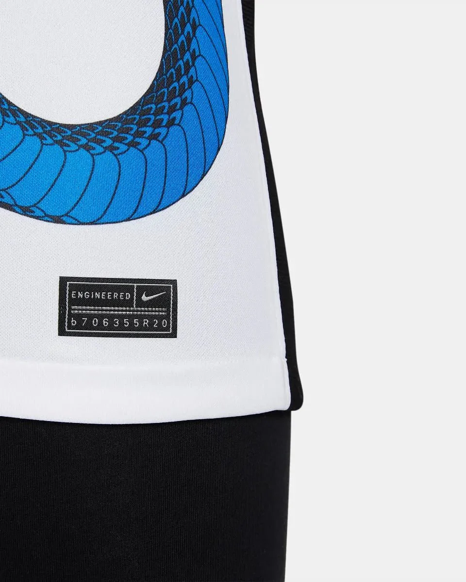 Nike 2021-22 Inter Milan Youth Away Jersey - White-Blue - Image 6