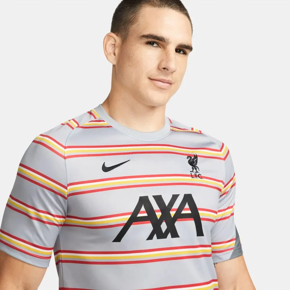 Nike 2021-22 Liverpool DF Pre-Match Jersey - Wolf Grey - Image 3