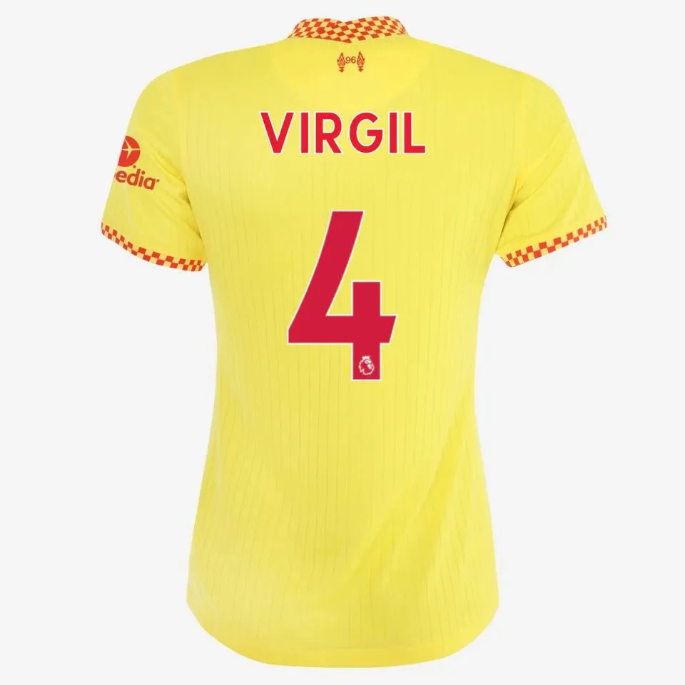 Nike 2021-22 Liverpool Third ADV Match Jersey - Yellow - Image 3
