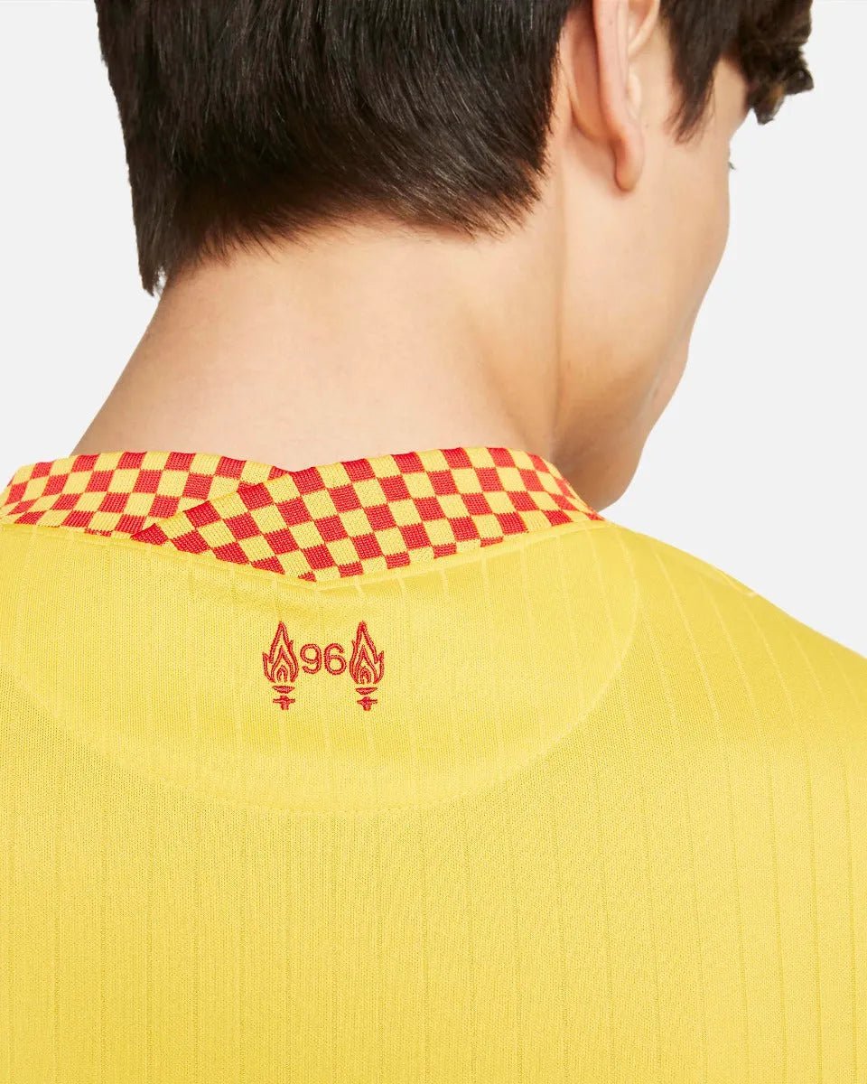 Nike 2021-22 Liverpool Third Jersey - Yellow - Image 10