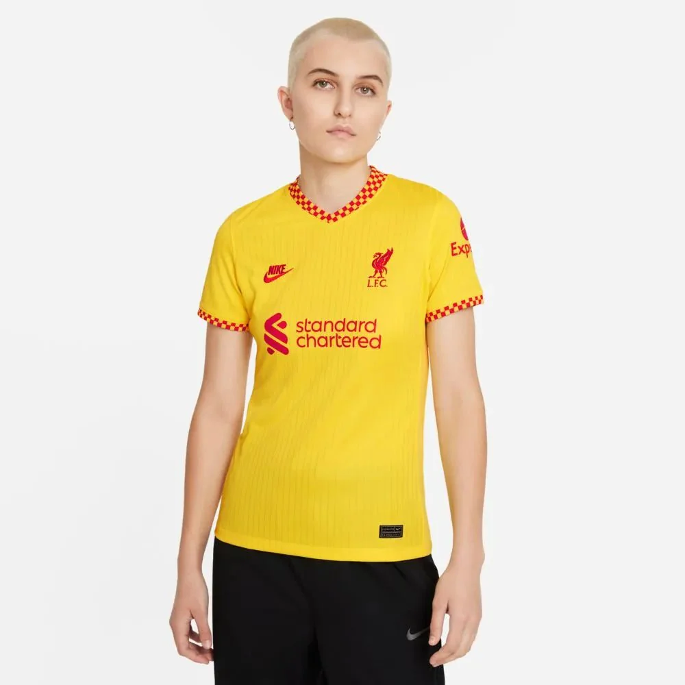 Nike 2021-22 Liverpool Women Third Jersey - Yellow - Image 2