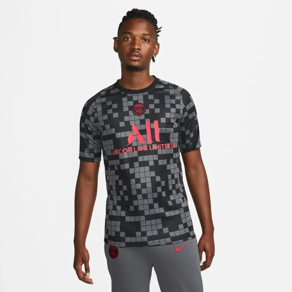 Nike 2021-22 PSG Pre-Match Jersey - Black-Grey