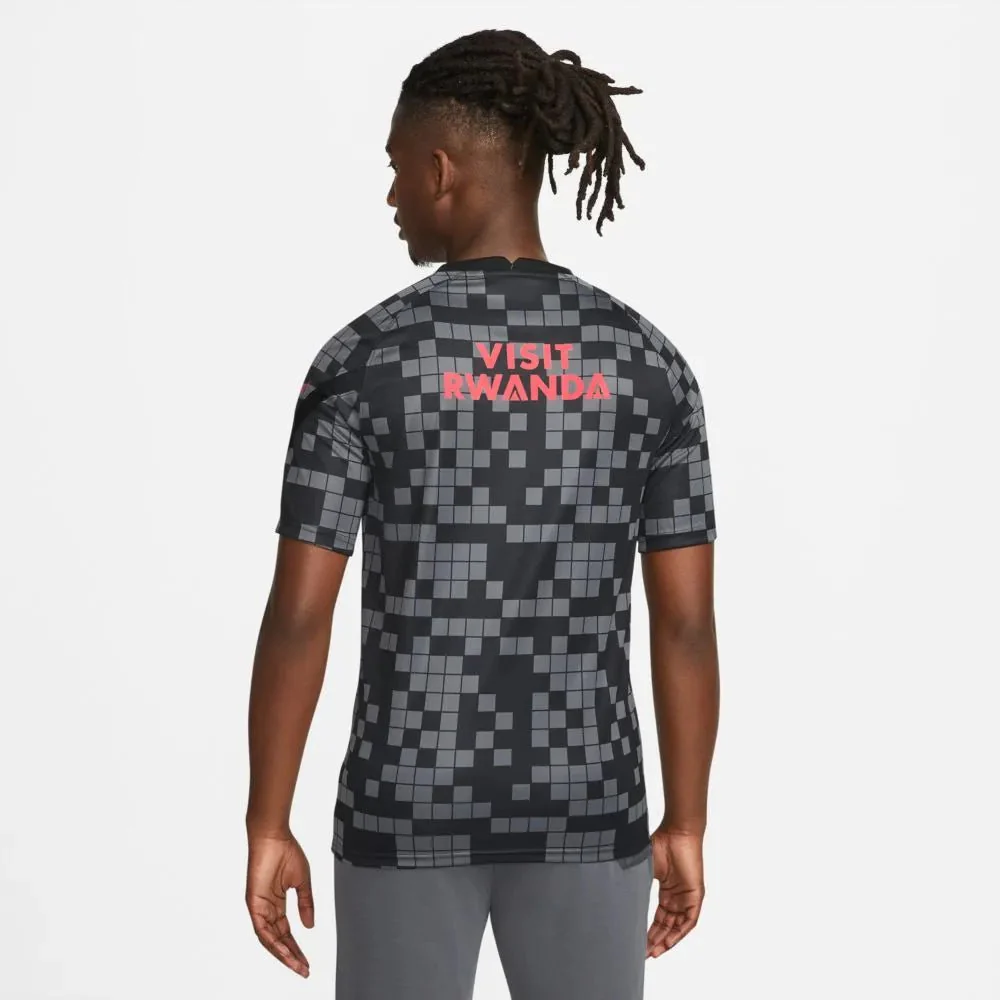 Nike 2021-22 PSG Pre-Match Jersey - Black-Grey - Image 2