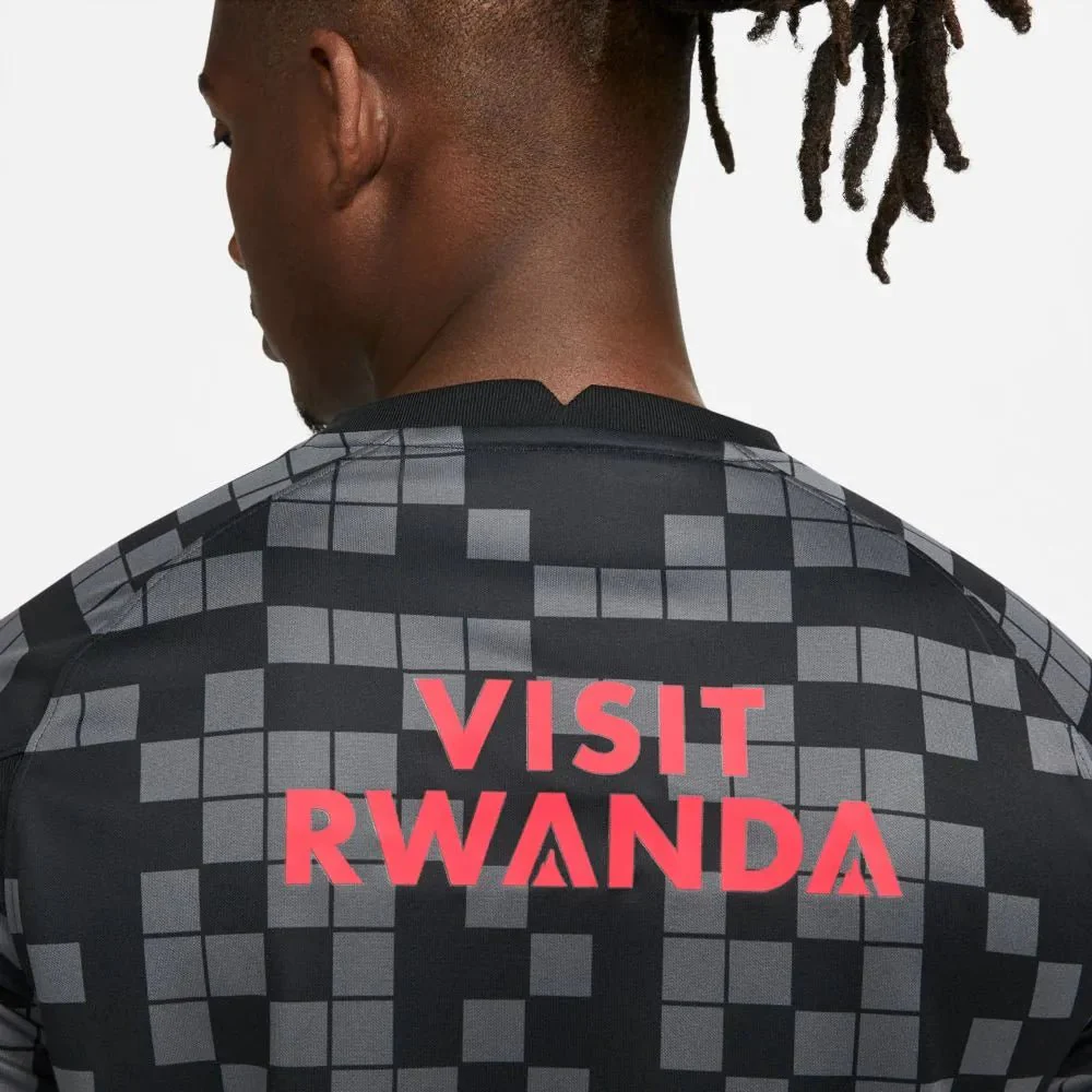 Nike 2021-22 PSG Pre-Match Jersey - Black-Grey - Image 4