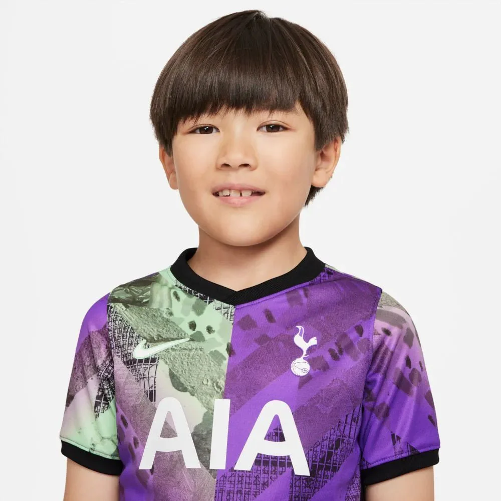 Nike 2021-22 Tottenham Little Kids Third Kit - Wild Berry - Image 5