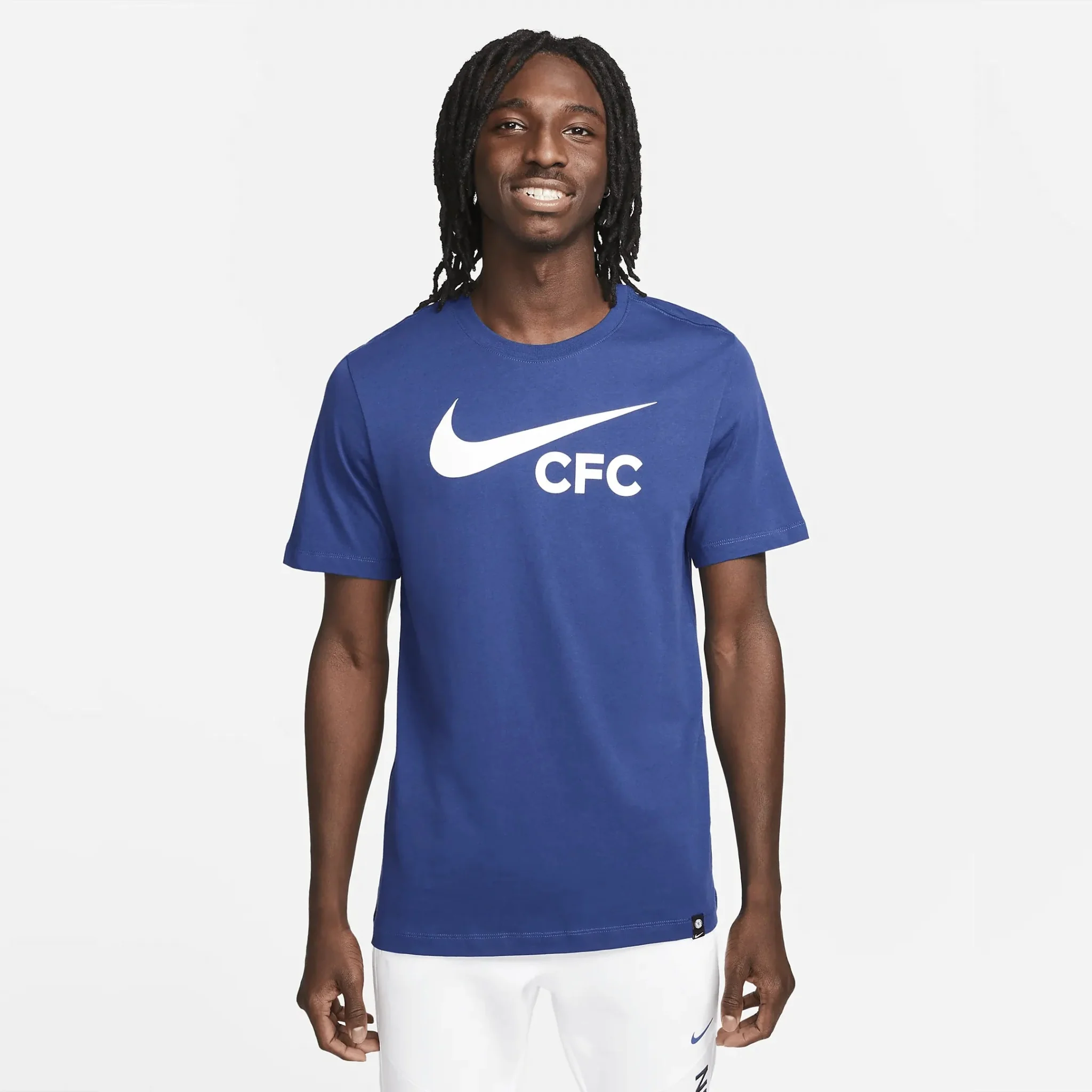 Nike 2022-23 Chelsea Swoosh Tee - Blue-White