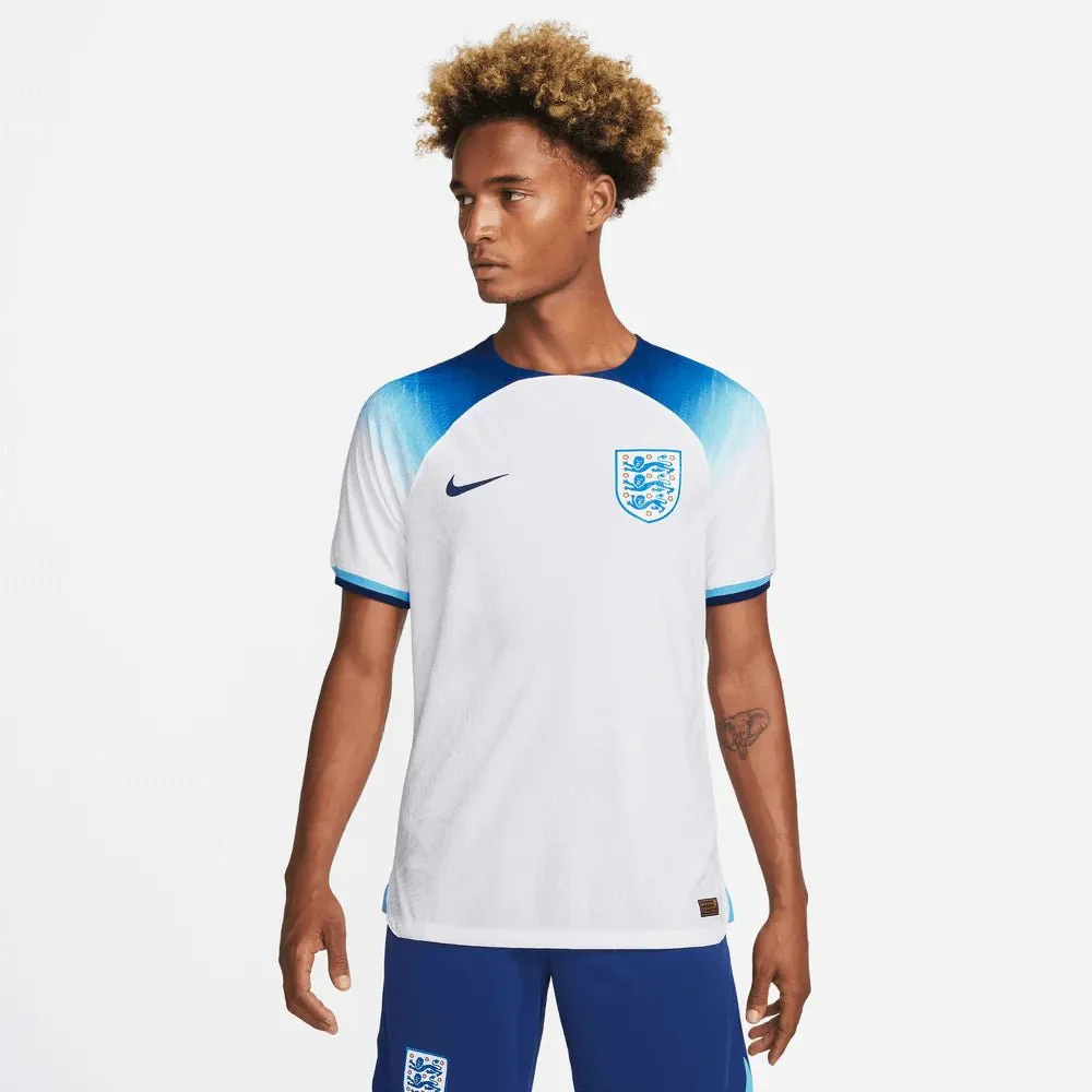 Nike 2022-23 England Authentic Home Jersey - White-Blue - Image 3
