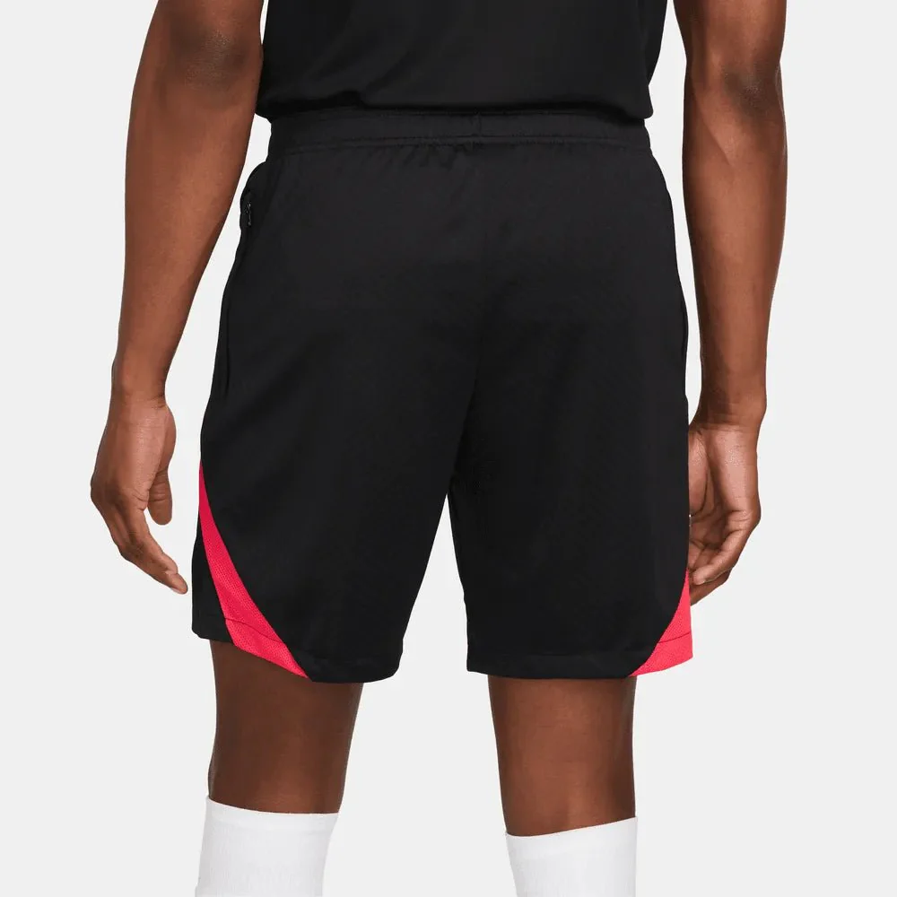 Nike 2022-23 Liverpool DF Strike Shorts - Black-Siren Red - Image 3