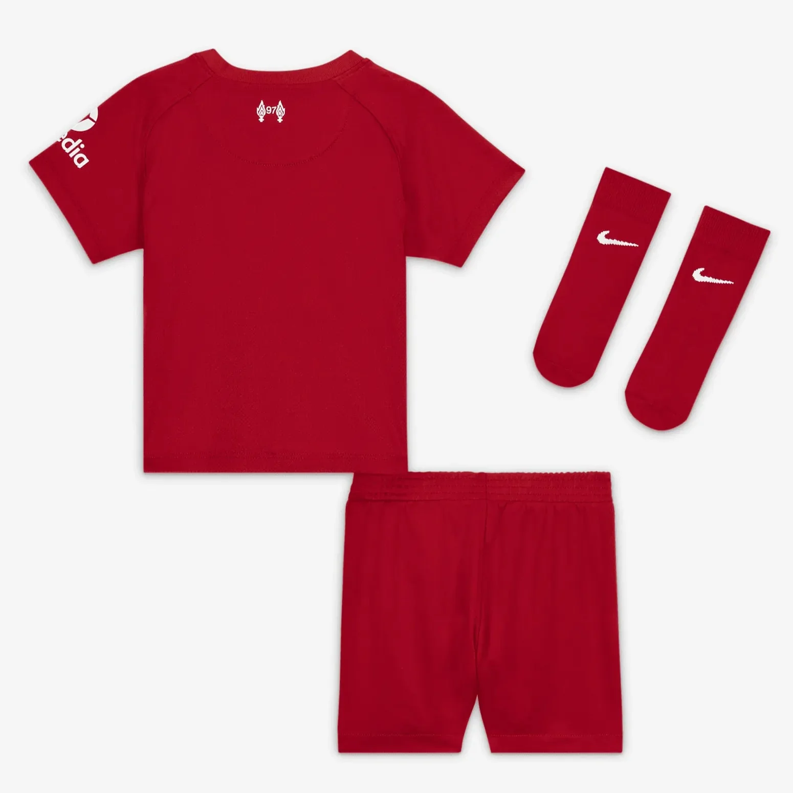 Nike 2022-23 Liverpool FC Home Infant Kit - Red - White - Image 2