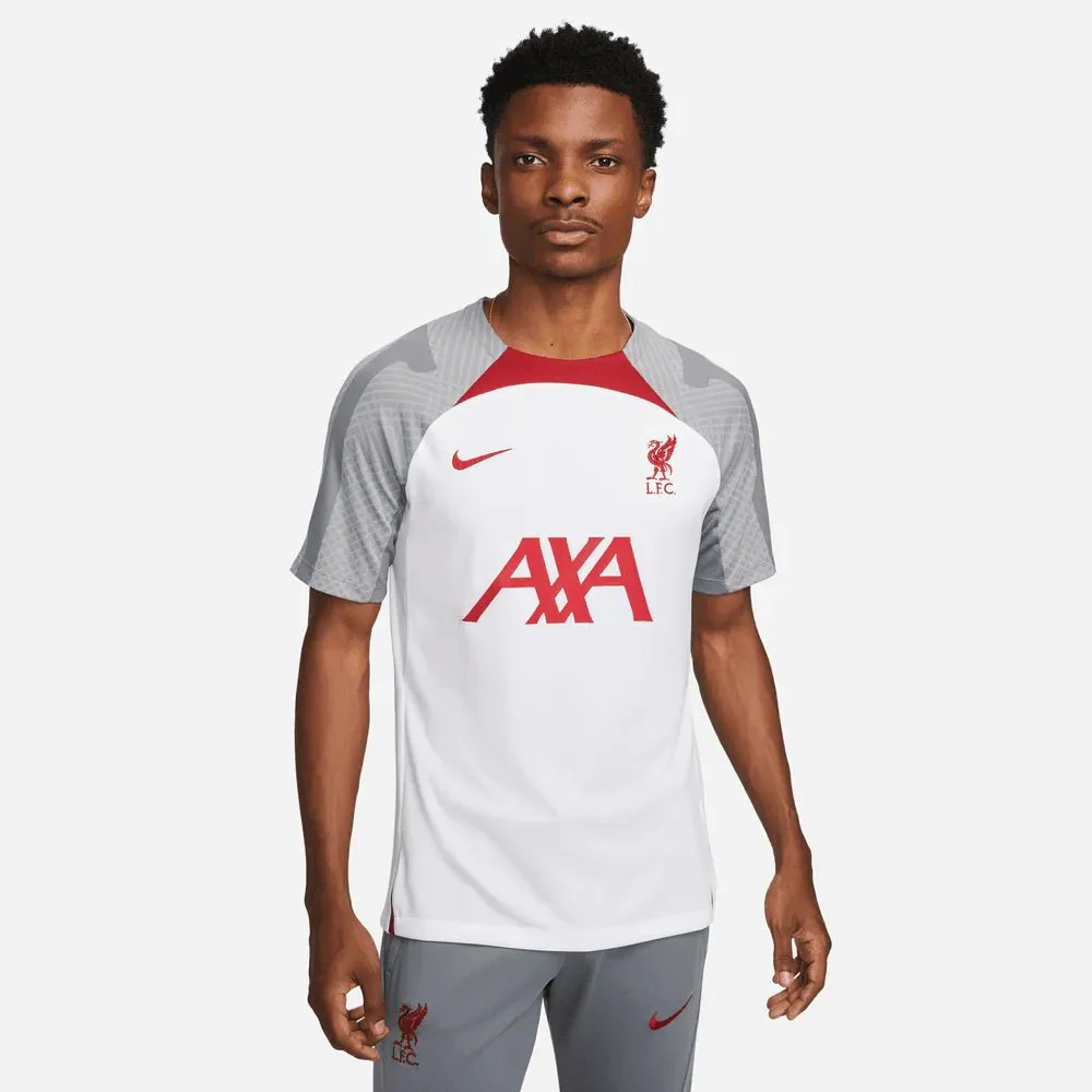 Nike 2022-23 Liverpool FC  Strike Training Jersey - White-Grey-Tough Red
