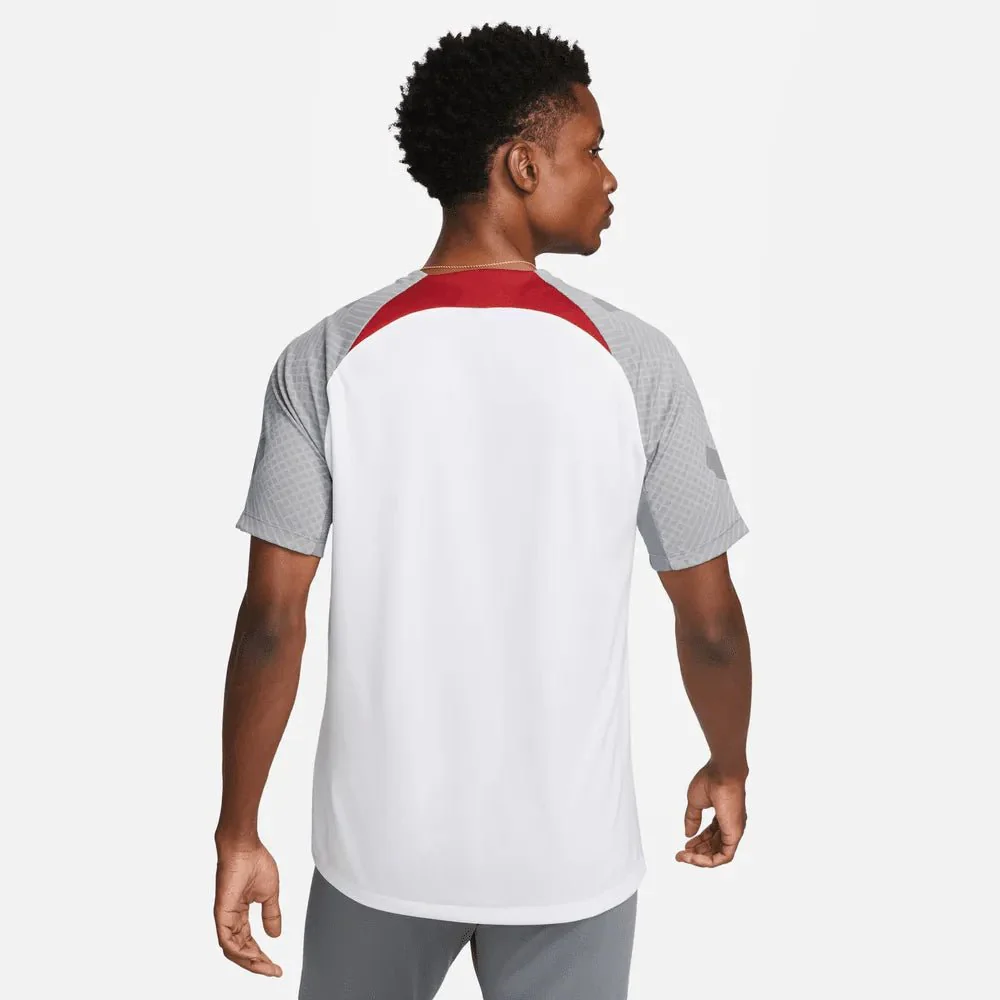 Nike 2022-23 Liverpool FC  Strike Training Jersey - White-Grey-Tough Red - Image 2