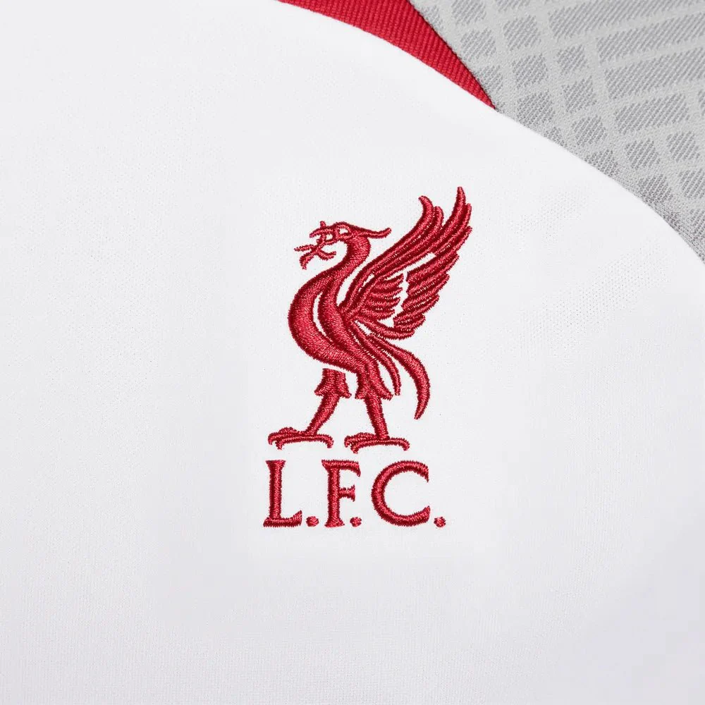 Nike 2022-23 Liverpool FC  Strike Training Jersey - White-Grey-Tough Red - Image 5
