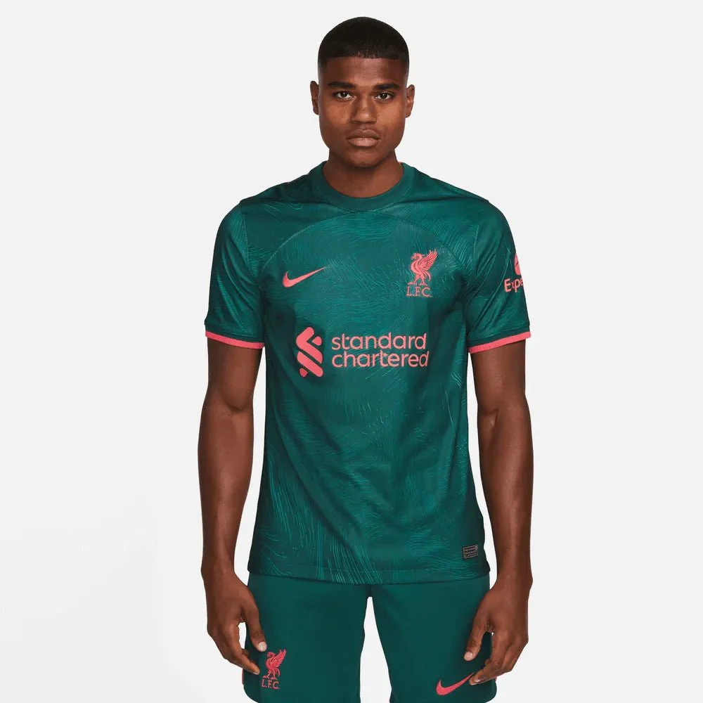 Nike 2022-23 Liverpool Third Jersey - Dark Atomic Teal-Siren Red - Image 12