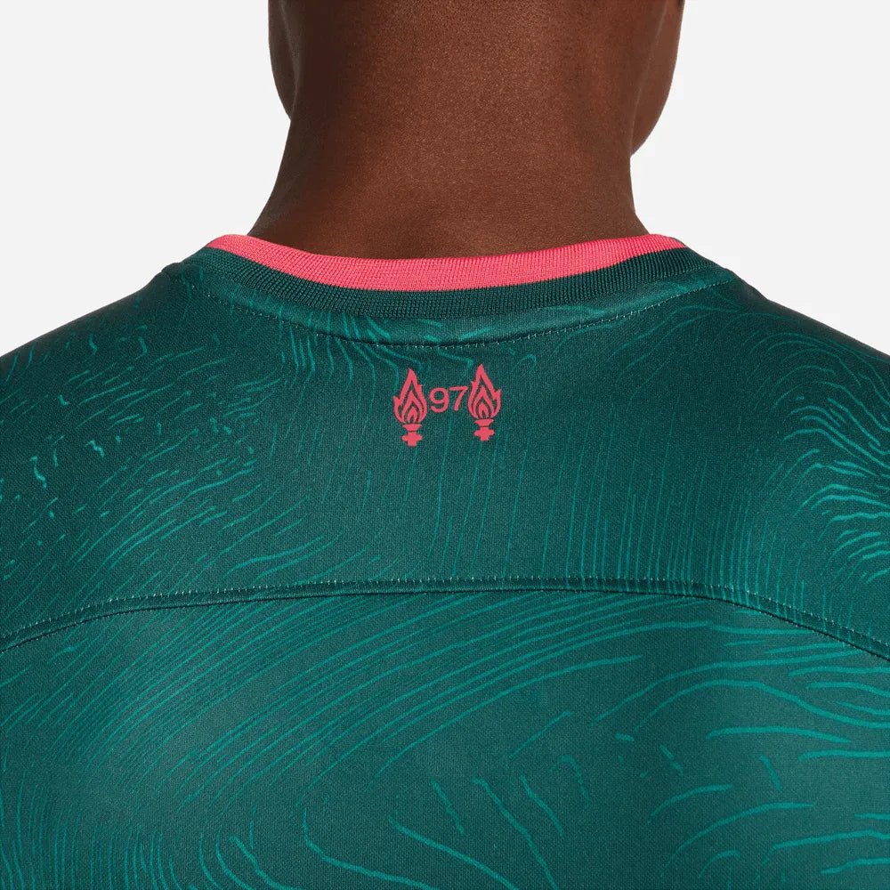 Nike 2022-23 Liverpool Third Jersey - Dark Atomic Teal-Siren Red - Image 15