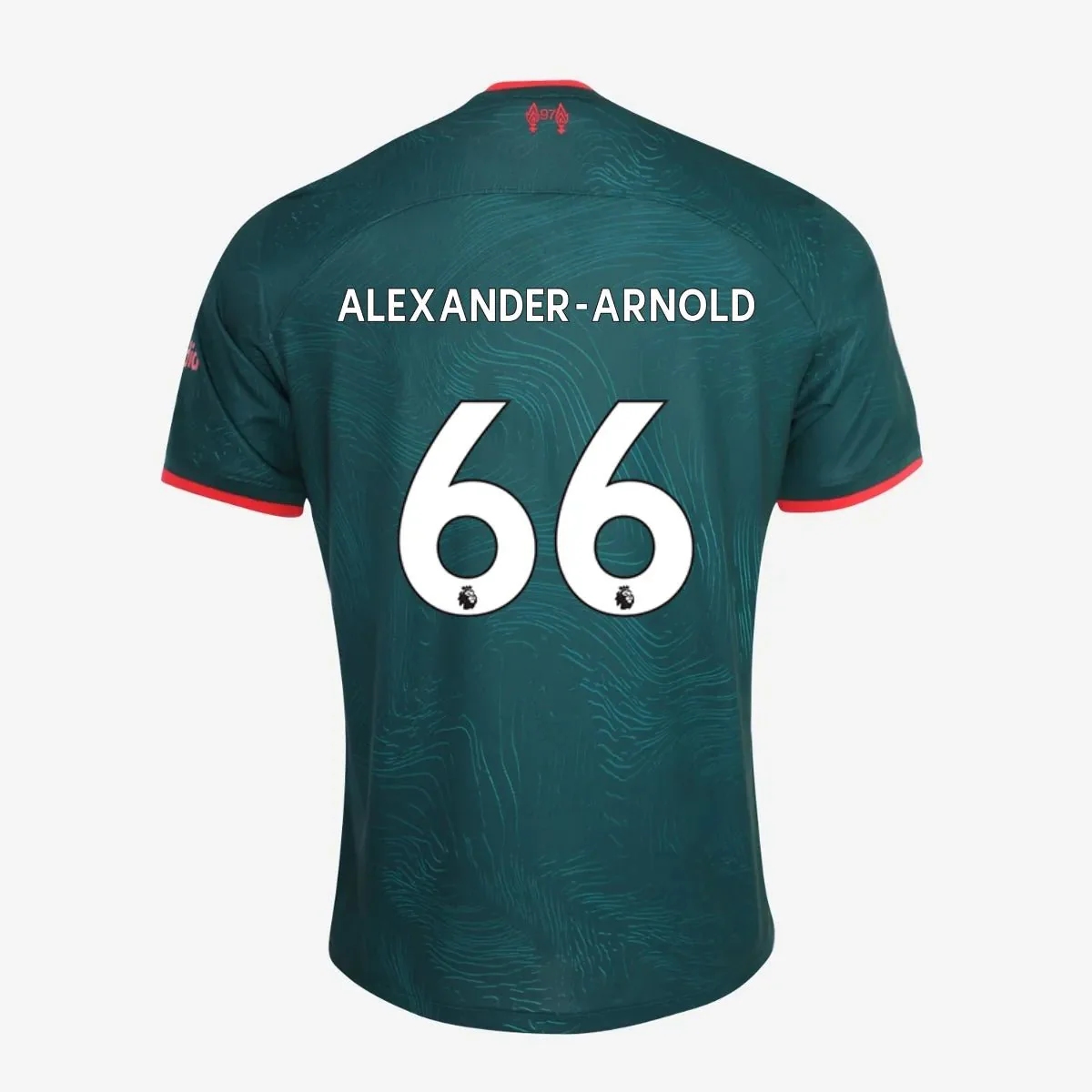 Nike 2022-23 Liverpool Third Jersey - Dark Atomic Teal-Siren Red - Image 6