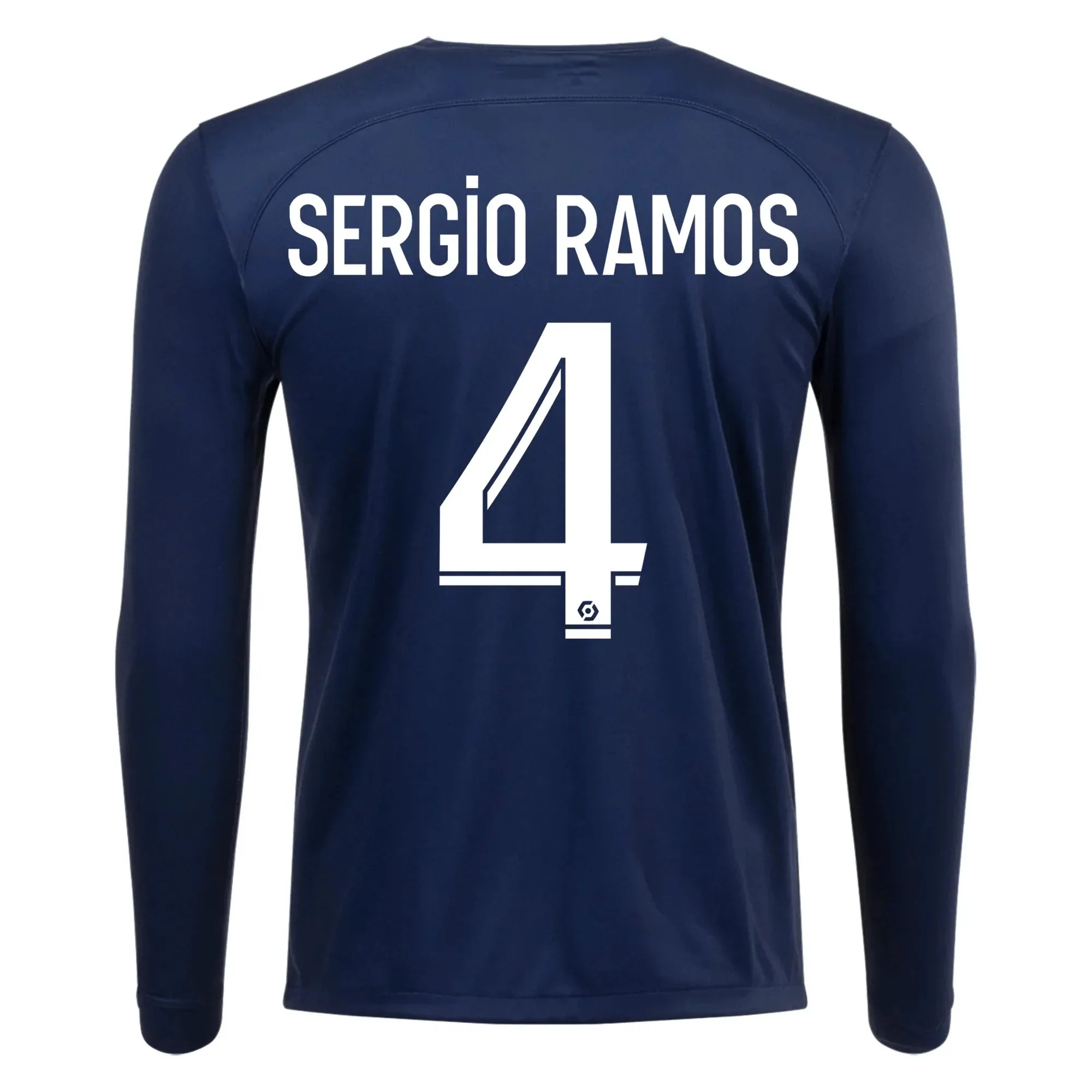 Nike 2022-23 Paris Saint-Germain Long-Sleeve Home Jersey - Image 6