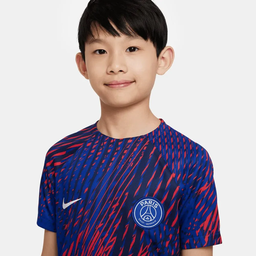 Nike 2022-23 Paris Saint-Germain Youth Pre-Match Jersey - Image 3