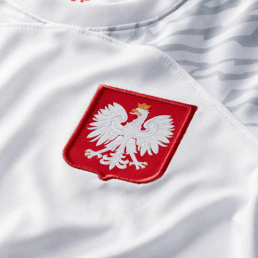 Nike 2022-23 Poland Youth Home Jersey - White - Image 6