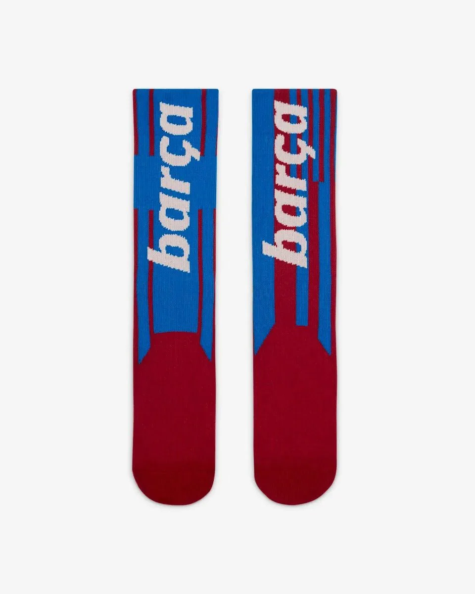 Nike 2022 Barcelona SNKR Crew Sox - Noble Red-Soar - Image 2