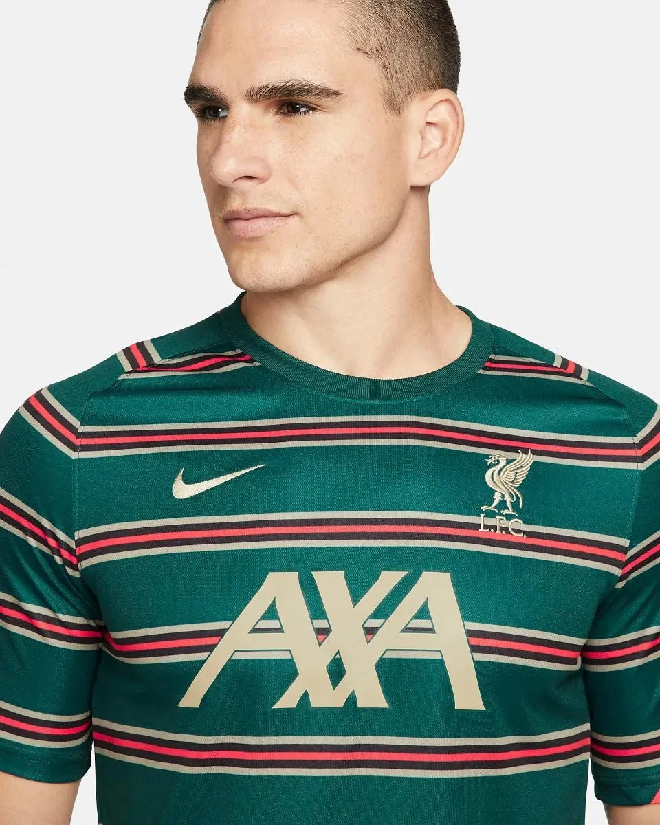 Nike 2022 Liverpool DF Top SS PM - Atomic Teal-Mystic Stone - Image 3