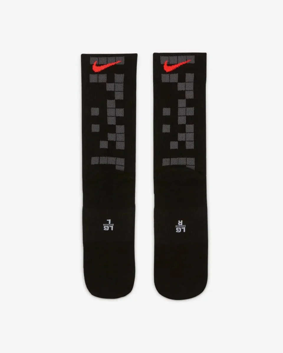 Nike 2022 PSG SNKR Crew Sox - Black-White-Dark Grey - Image 2