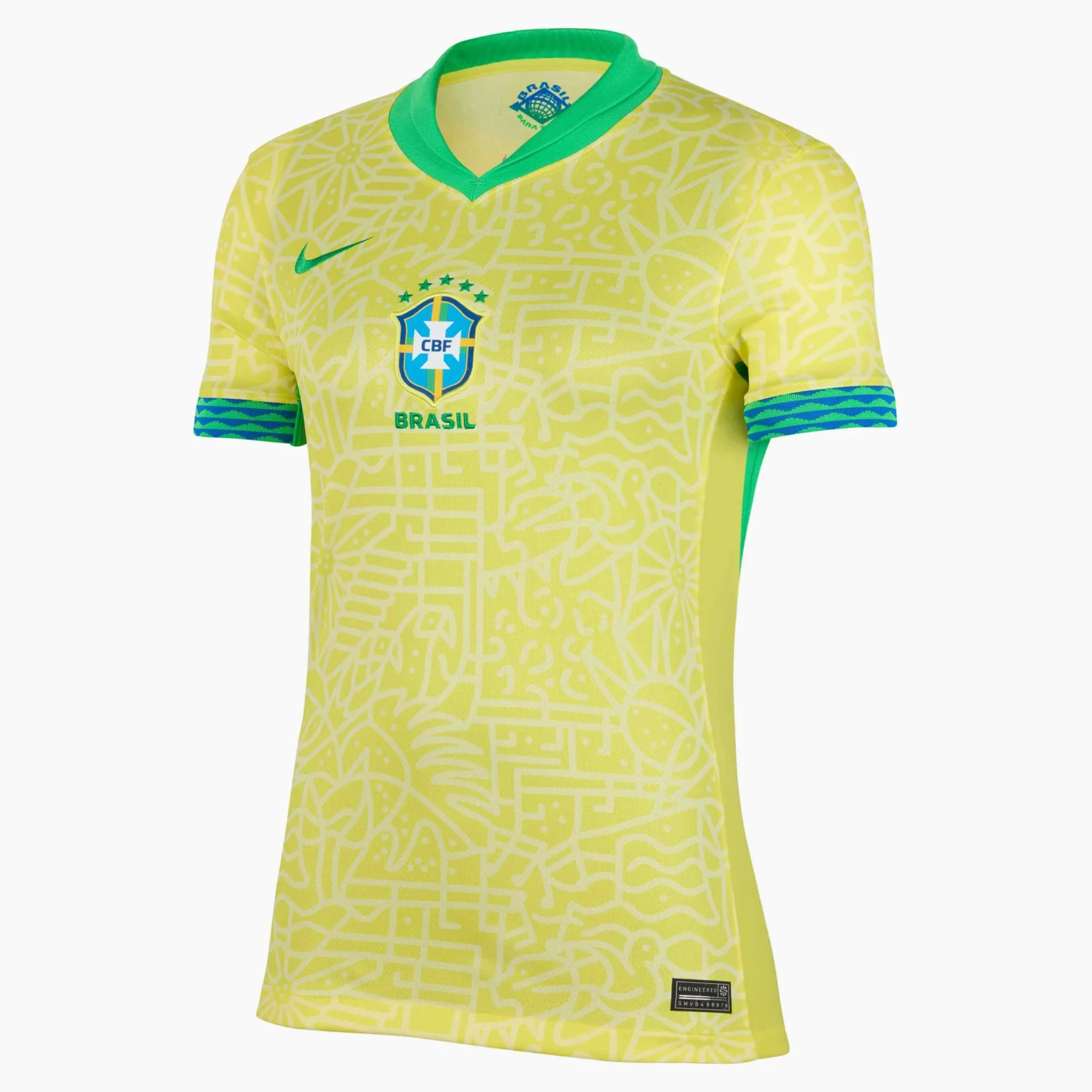 Nike 2024-25 Brazil Women's Stadium Home Jersey