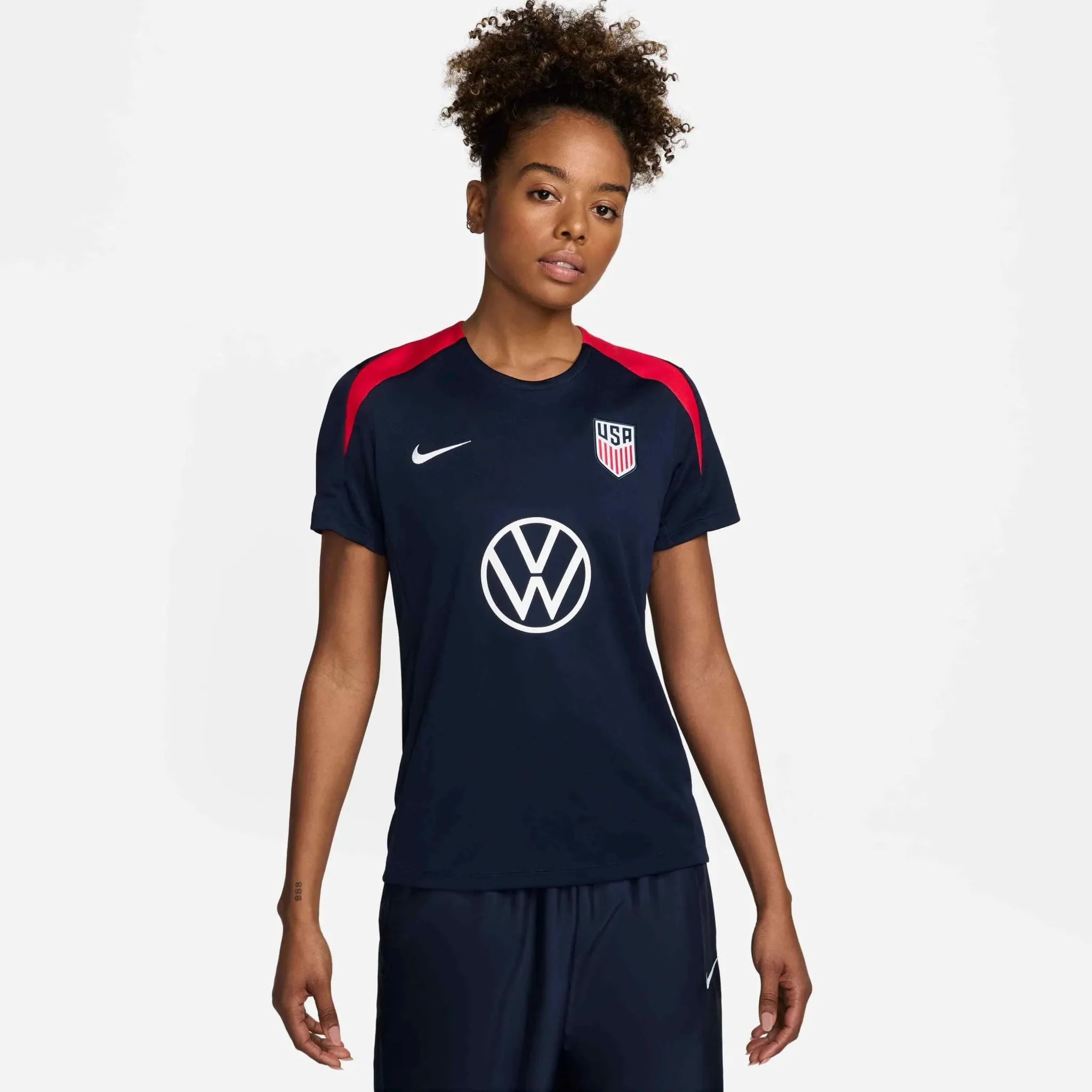 Nike 2024-25 USA Women Dri-Fit Short-Sleeve Knit Top
