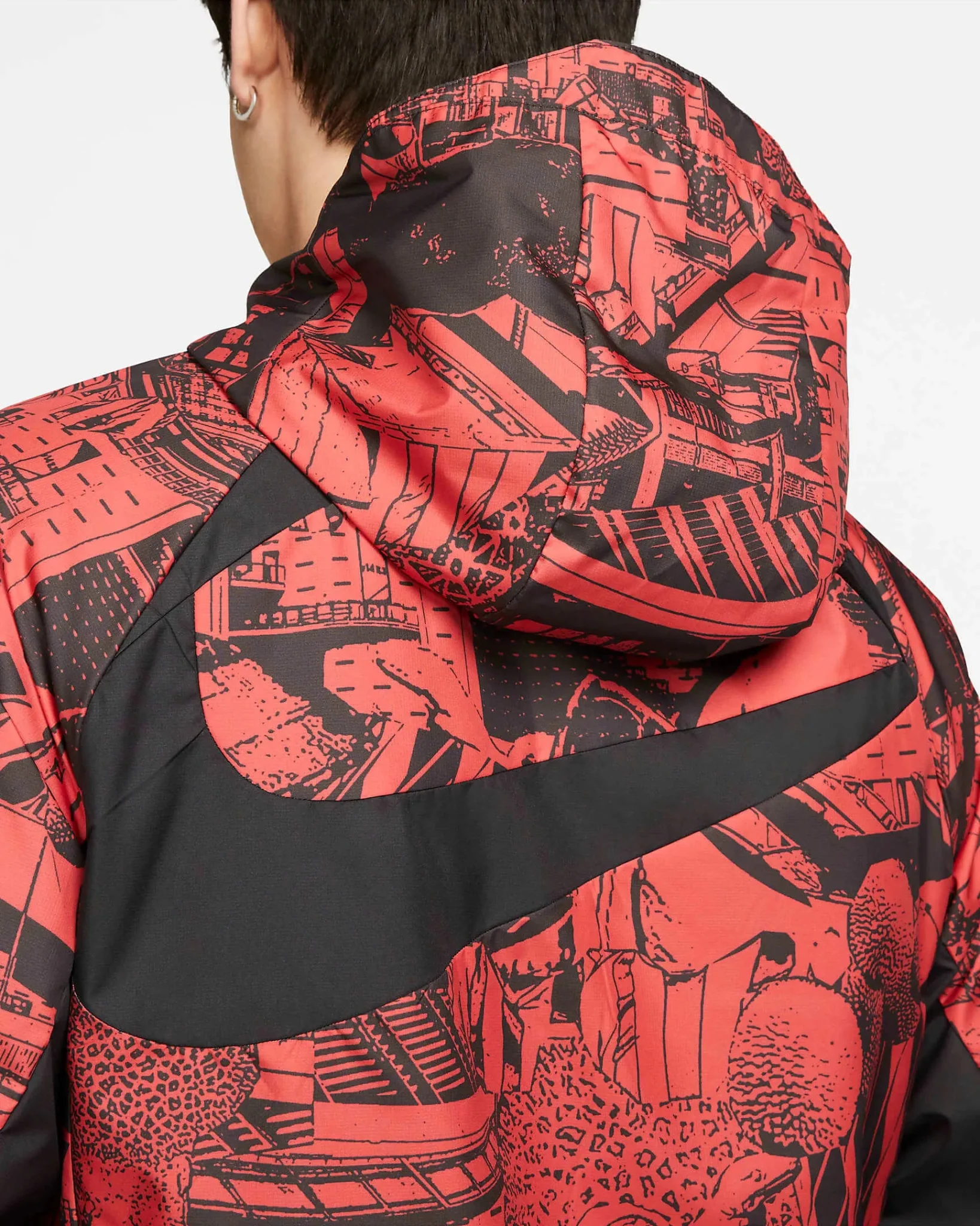 Nike 22-23 Atletico Madrid AWF Jacket GX - Red-Black - Image 4