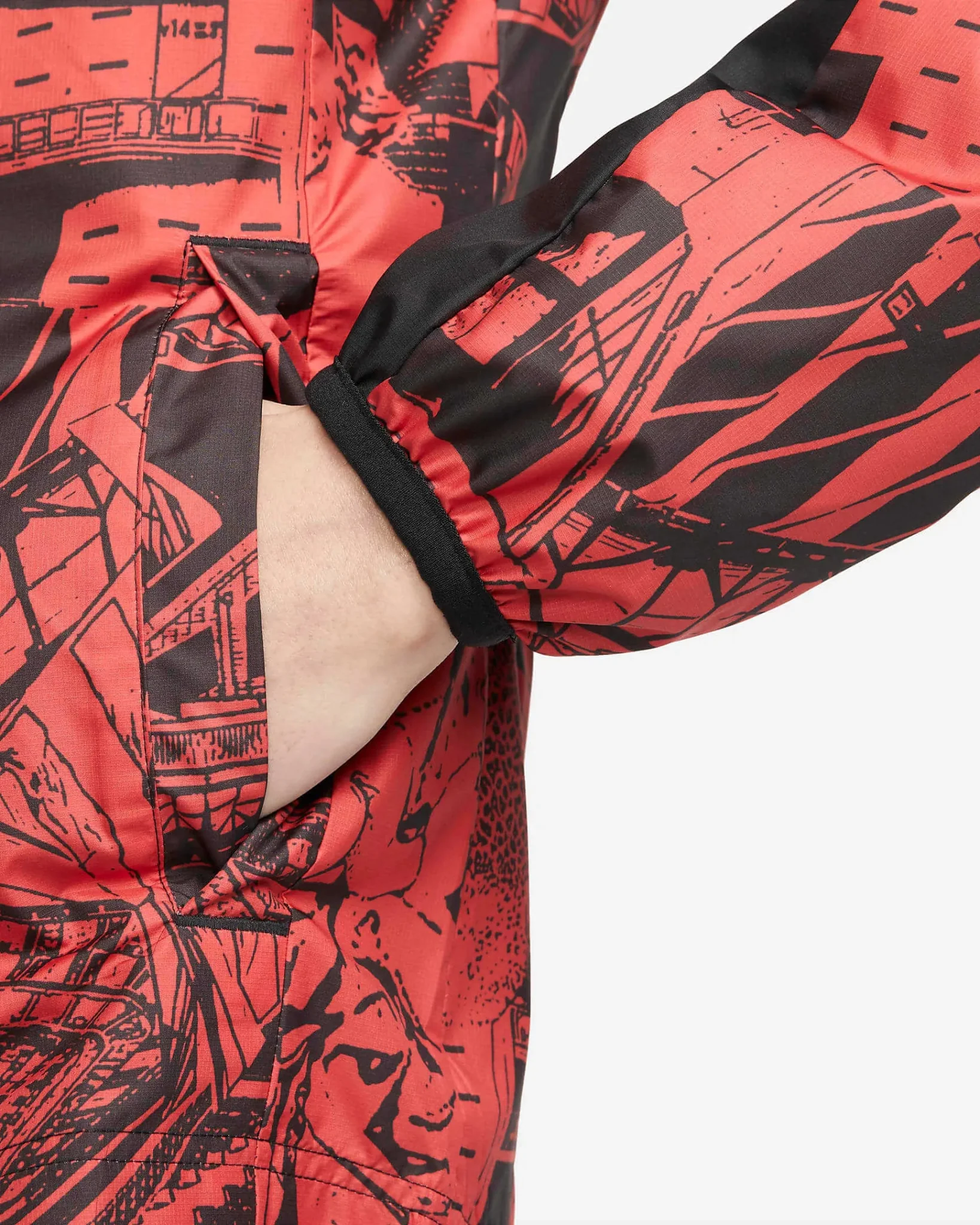 Nike 22-23 Atletico Madrid AWF Jacket GX - Red-Black - Image 6