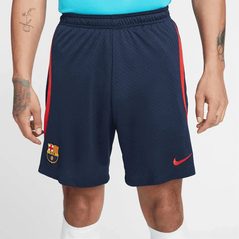 Nike 22-23 Barcelona DF Strike Training Shorts - Obsidian-Red - Image 2