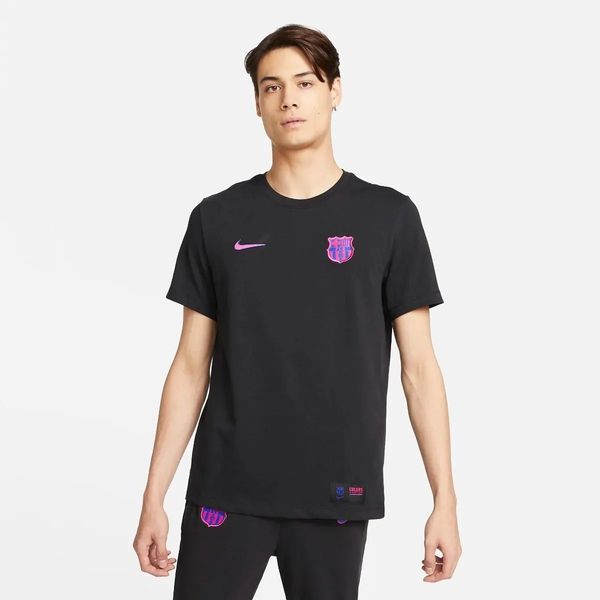 Nike 2021-22 Barcelona Travel Tee - Black