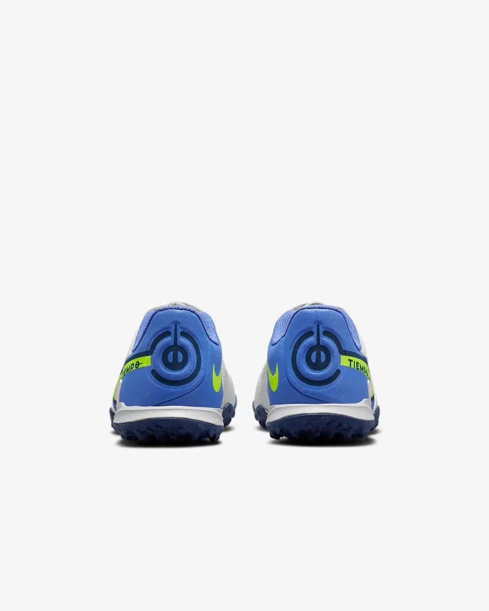 Nike Junior Legend 9 Academy TF - Grey-Sapphire-Volt - Image 6