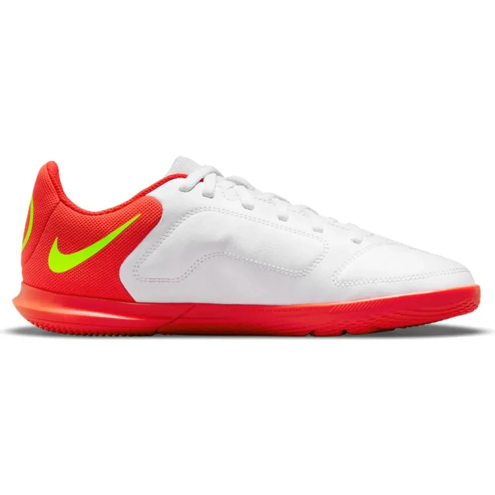 Nike Junior Legend 9 Club IC - White-Volt-Crimson - Image 2