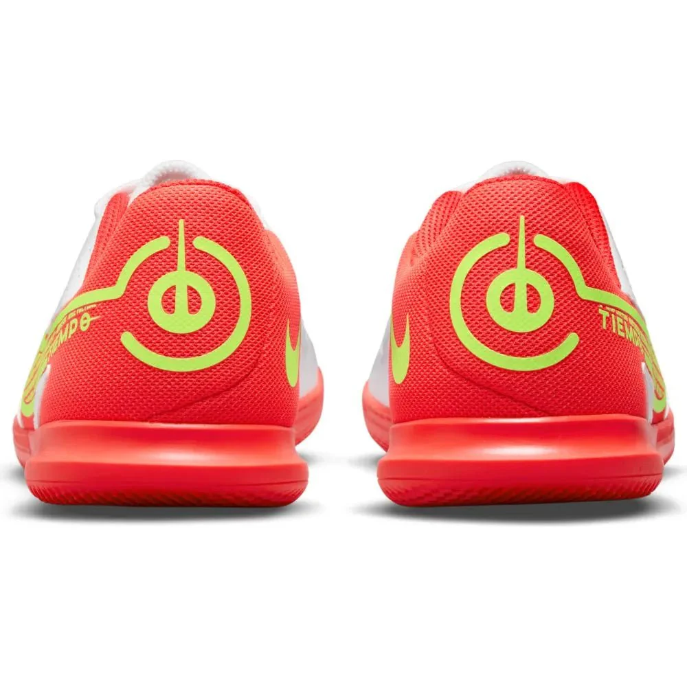 Nike Junior Legend 9 Club IC - White-Volt-Crimson - Image 6