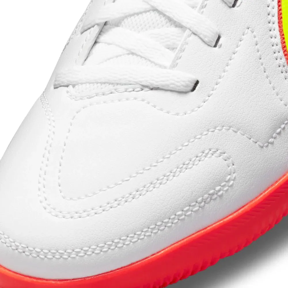 Nike Junior Legend 9 Club IC - White-Volt-Crimson - Image 7