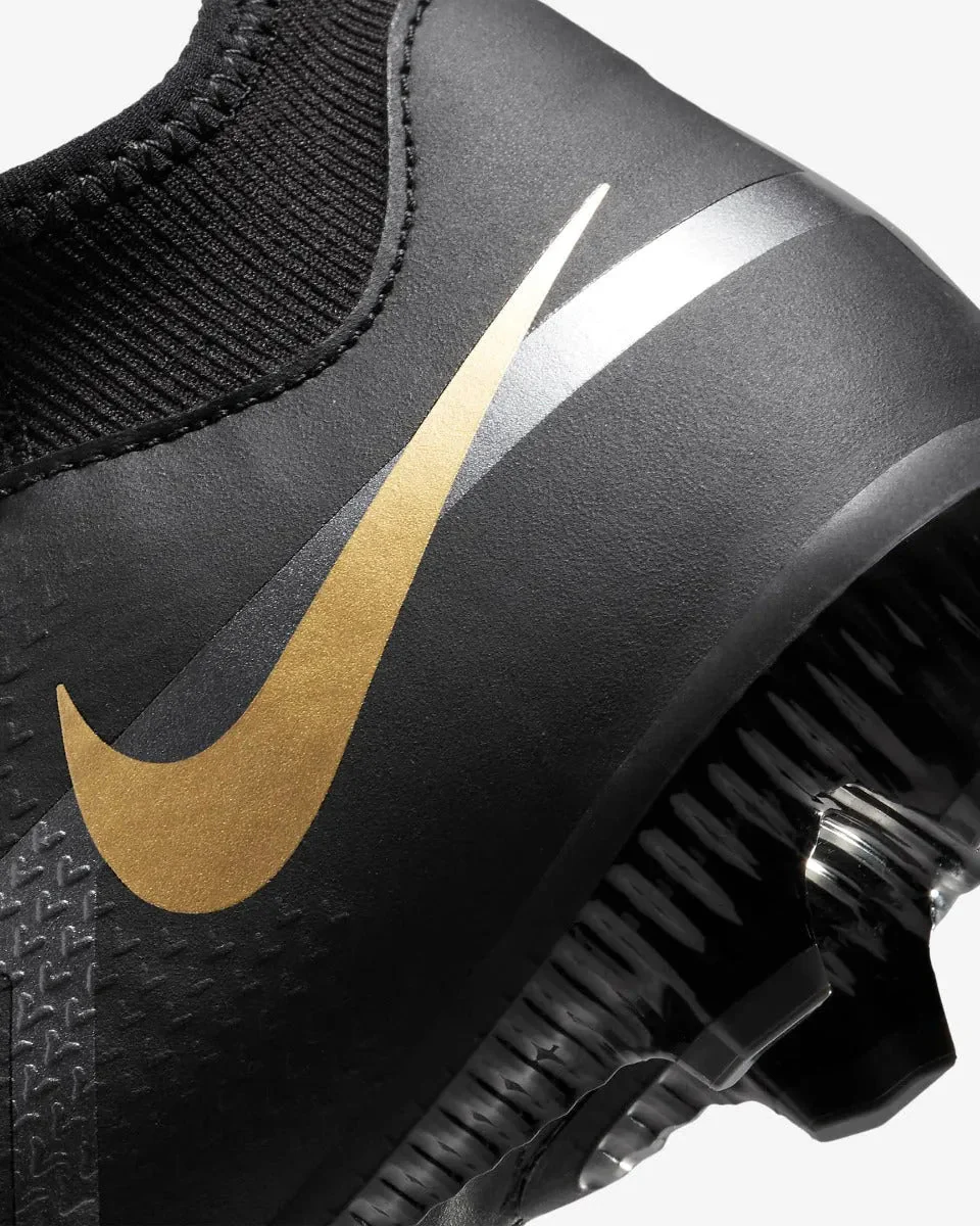 Nike Junior Phantom GT2 Academy DF FG-MG - Black-Dark Grey-Gold - Image 9