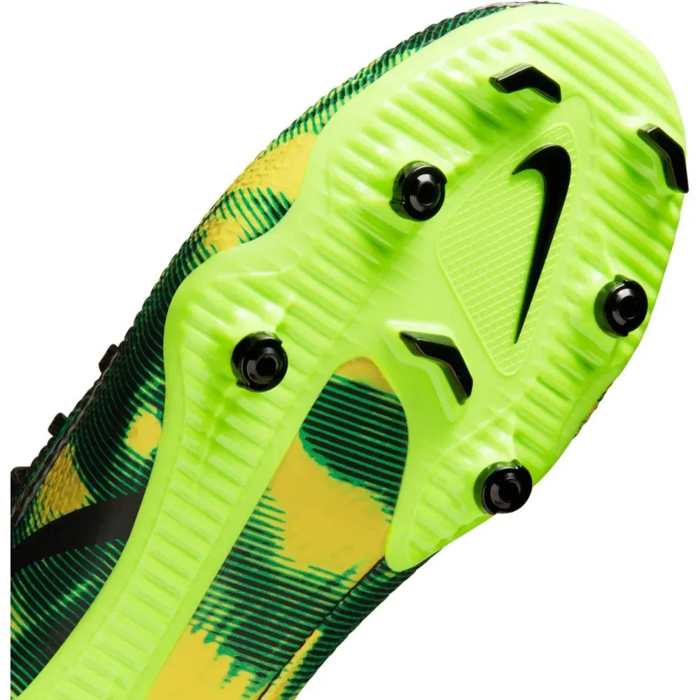 Nike Junior Phantom Gt2 Academy DF SW FG-MG - Black-Green Strike - Image 7